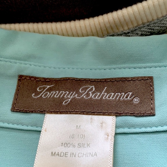 TOMMY BAHAMA 100% SILK BLOUSE . EXCELLENT CONDITION SIZE MEDIUM - Picture 6 of 6